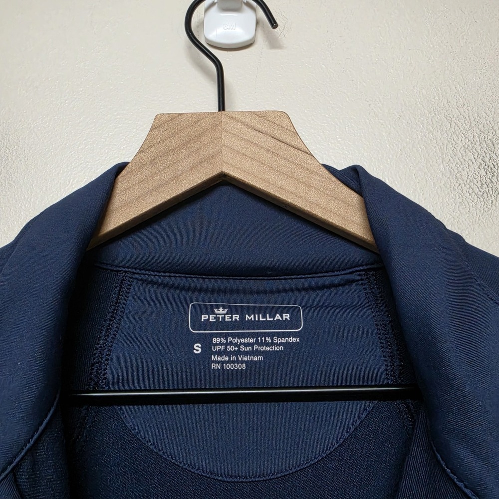 Peter Millar Jacket Navy Blue Full Zip Women's Small Athleisure Golf Pickleball - Picture 3 of 6